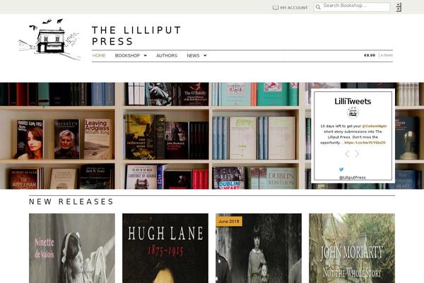 lilliputpress.ie site used Storefront Child