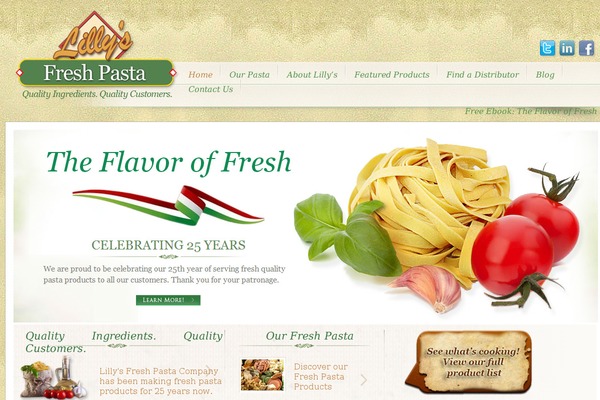 lillysfreshpasta.com site used Lillys