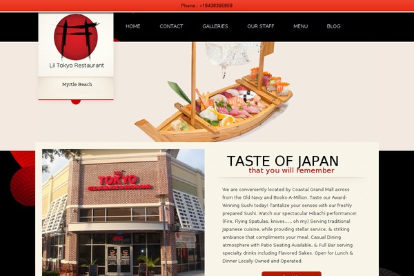 Tasteofjapan theme site design template sample