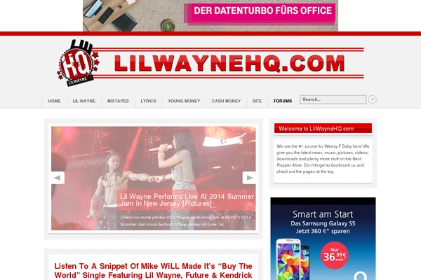 lilwaynehq.com site used Lwhq