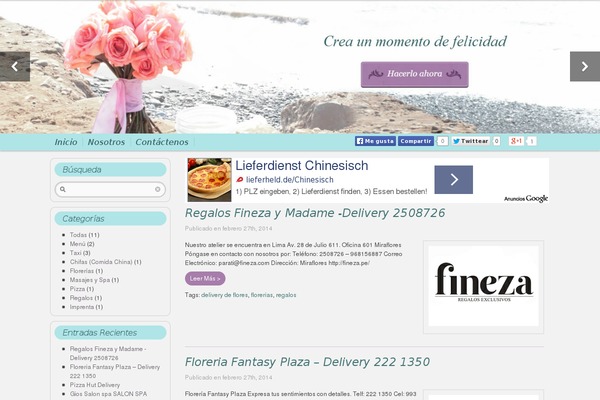 limadelivery.pe site used Theme_blog