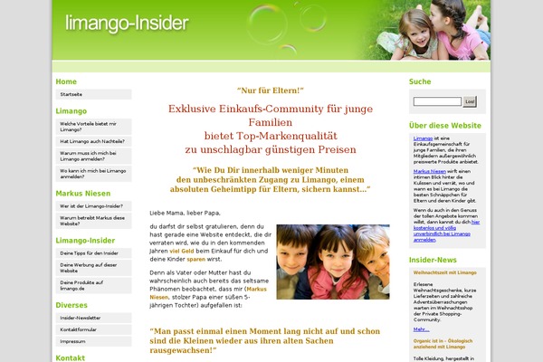 limango-insider.de site used Limango