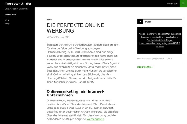 WordPress website example screenshot