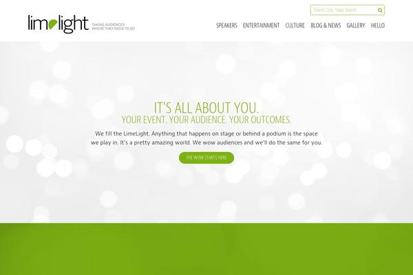 Limelight theme site design template sample