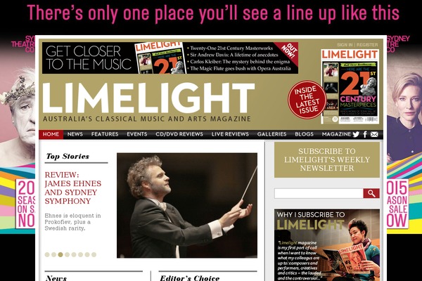 limelightmagazine.com.au site used Limelightmag