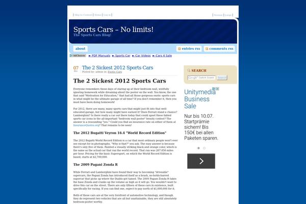 WordPress website example screenshot