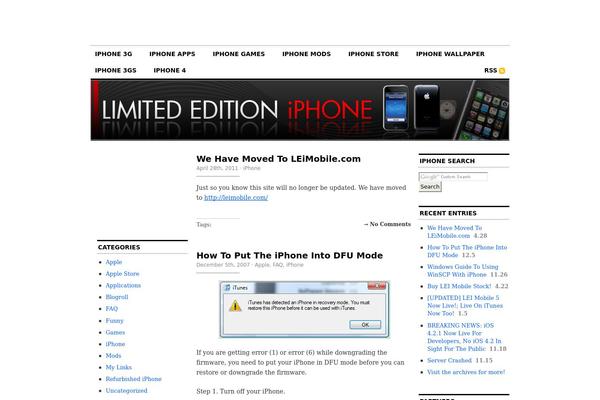 limitededitioniphone.com site used CutLine 1.4