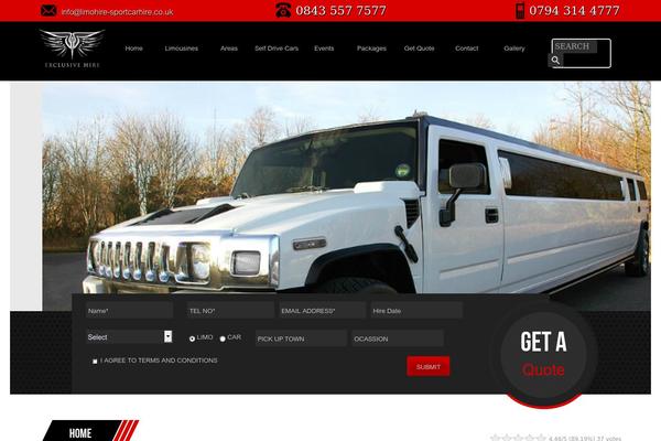 Limousine theme websites examples