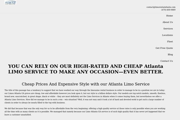 Impreza theme site design template sample