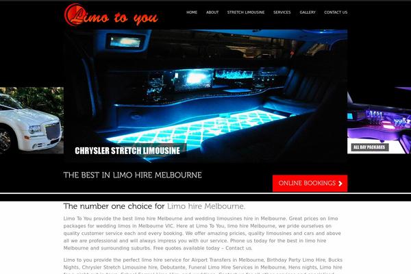 Limo theme site design template sample