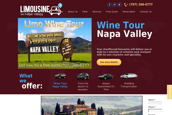 limousineinnapavalley.com site used Limoin