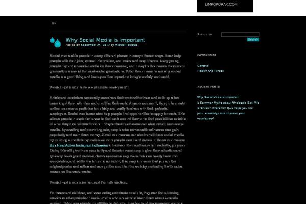 Bwater theme site design template sample