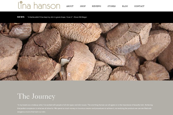 Hanson theme site design template sample