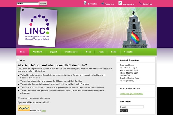 linc.ie site used Linc