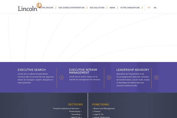 Lincoln theme site design template sample