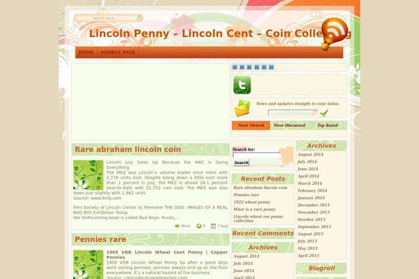 lincoln-penny.com site used Orange_dream
