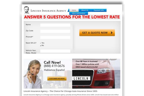 lincolnautoinsurance.com site used Lincolnautoinsurance