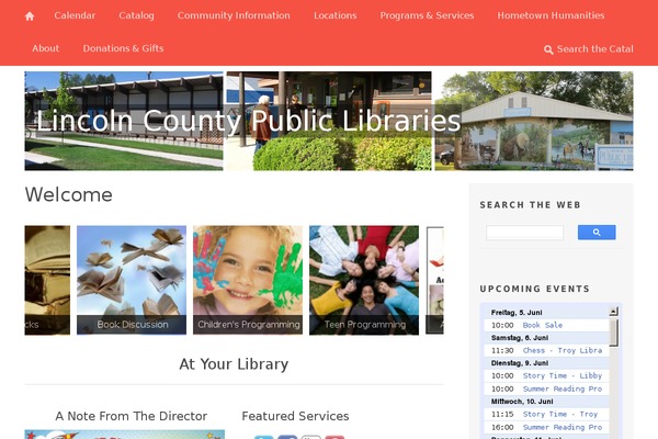 lincolncountylibraries.com site used Lcpl