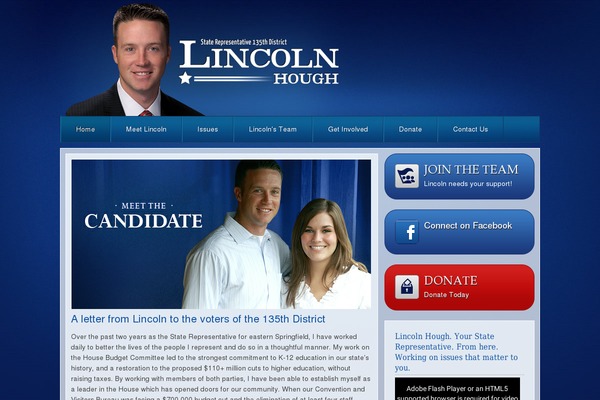 lincolnhough.com site used Hello-elementor-child