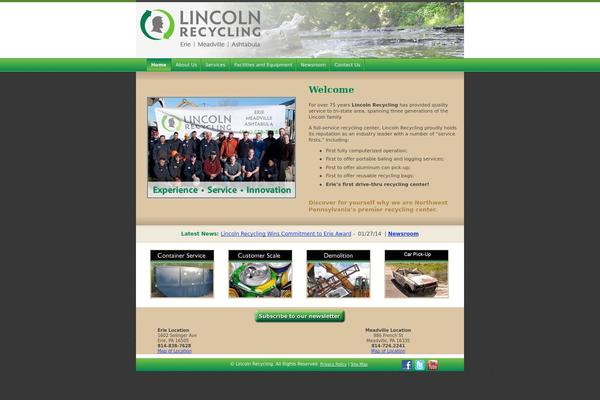 lincolnrecycling.com site used Lincoln-recycle