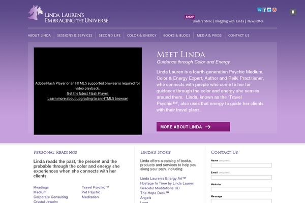 lindalauren.com site used Linda-lauren