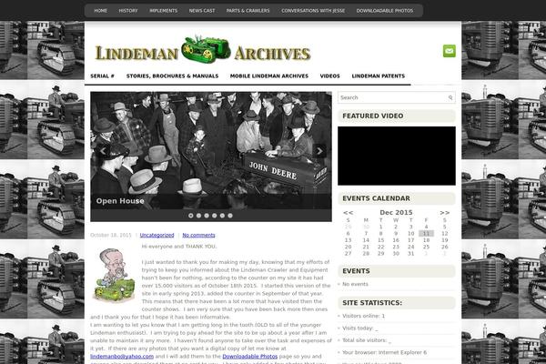 lindemanarchives.com site used Lind