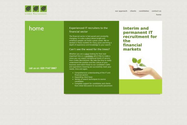 lindenrecruitment.com site used Linden_theme