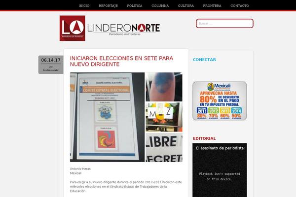 linderonorte.wordpress.com site used Newsprk