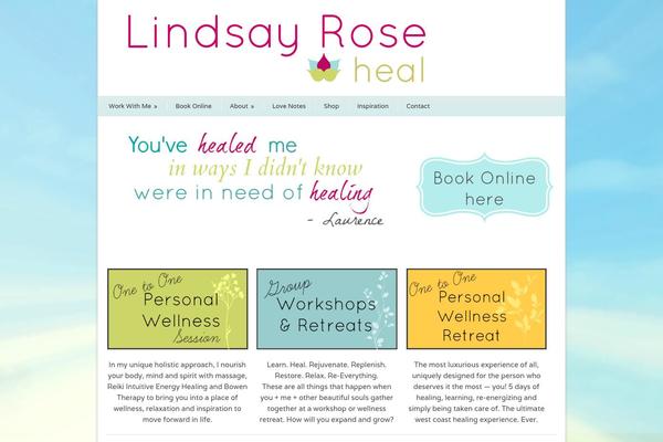 lindsayroseheal.com site used Modernize v3