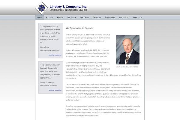 lindseycompany.com site used Lindsey