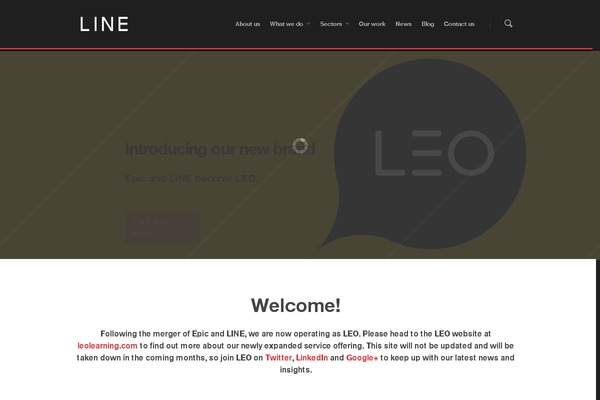 line.co.uk site used Leo