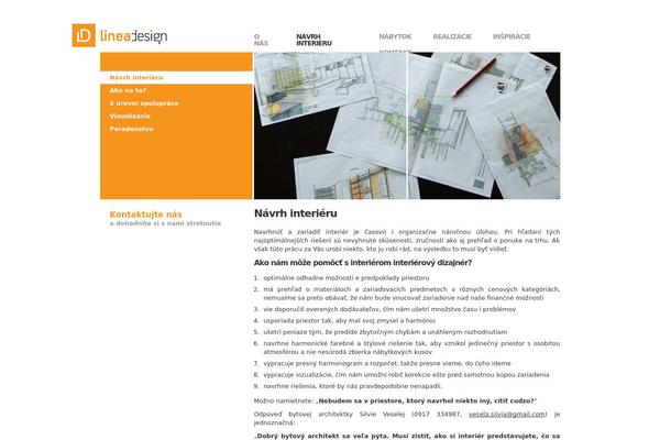 lineadesign.sk site used Linea-design