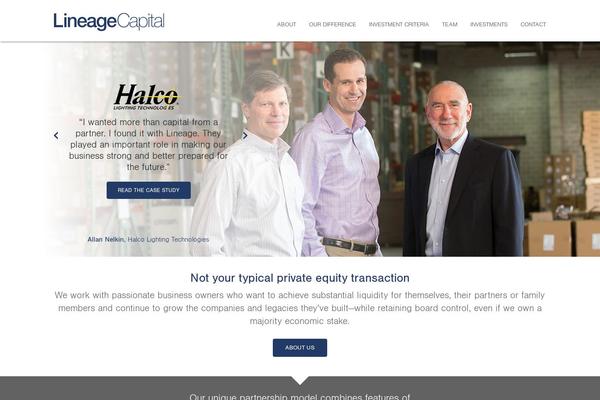 lineagecap.com site used Lineagecap
