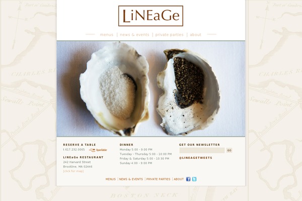 lineagerestaurant.com site used Lineage
