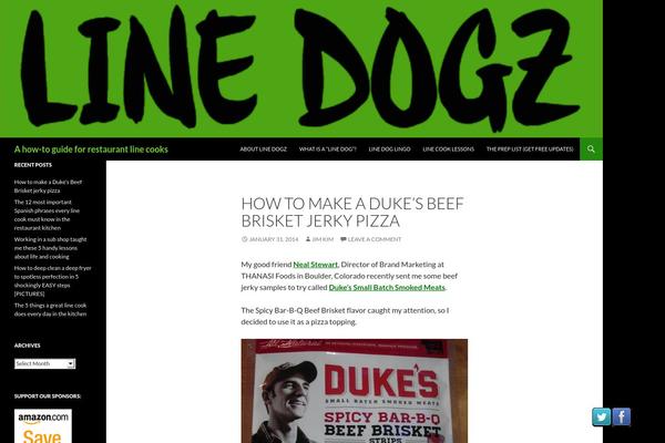 Twenty Fourteen theme site design template sample
