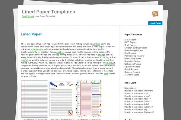Paper3 theme site design template sample