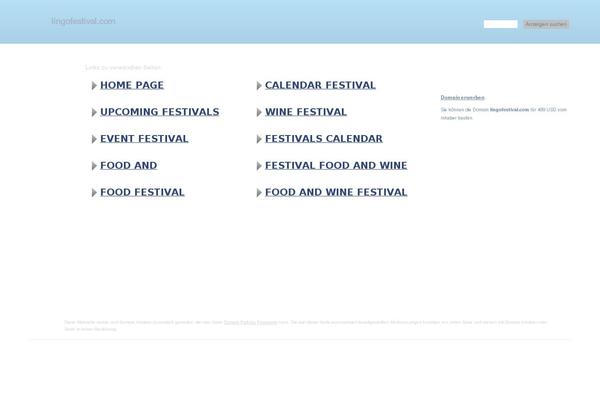 Fest theme site design template sample