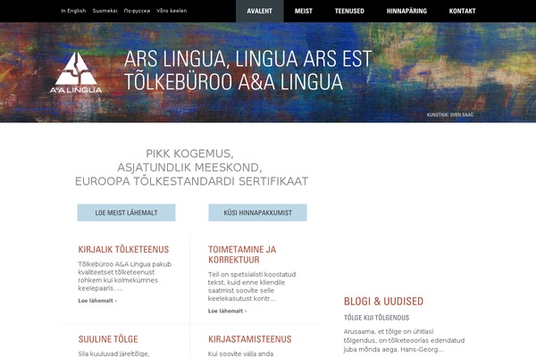 lingua.ee site used Lingua