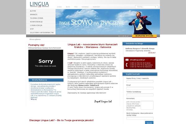 lingualab.pl site used Lingualab