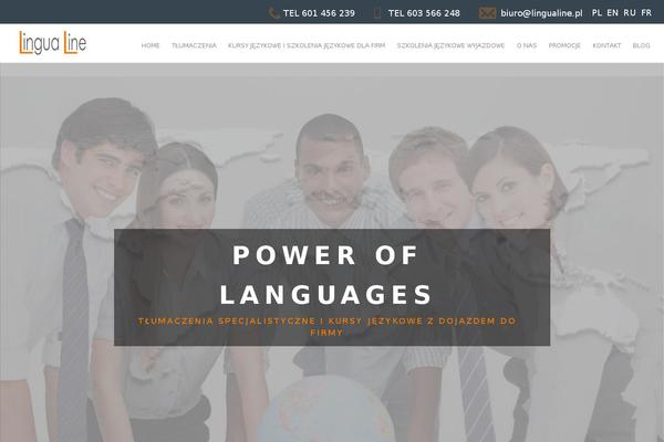 Visia theme site design template sample