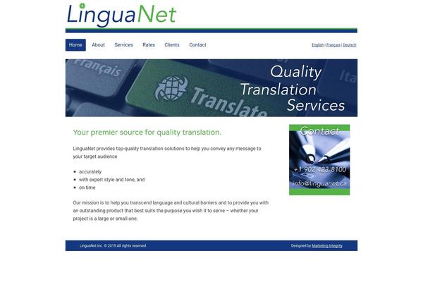 linguanet.ca site used Air
