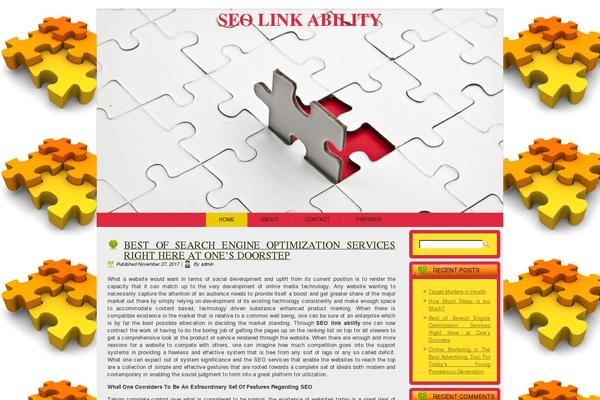 WordPress website example screenshot