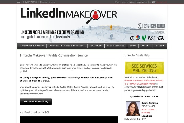 linkedin-makeover.com site used Upqode