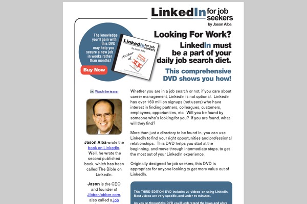 linkedinforjobseekers.com site used Linkedinforjobseekers