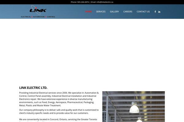 Bridge Child theme site design template sample