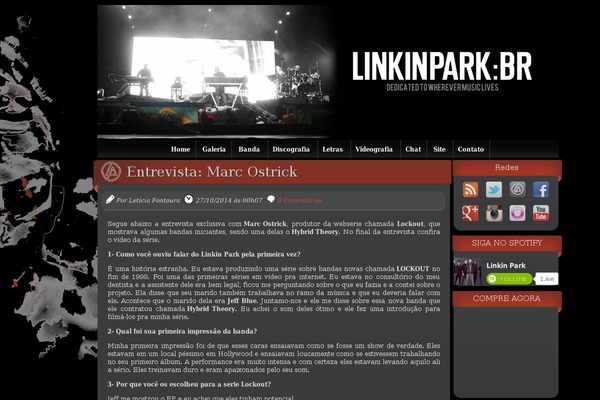 linkinparkbr.com site used Flexblog