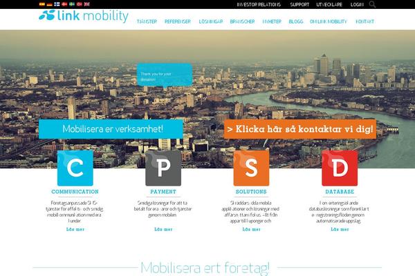 linkmobility.se site used Linkmobility