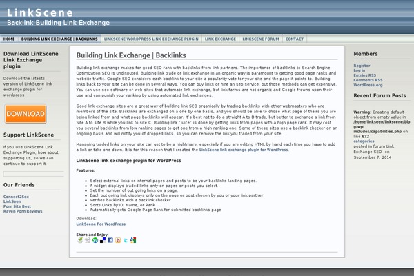 WordPress website example screenshot