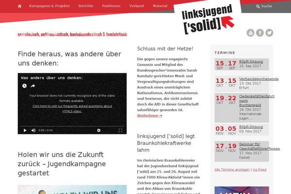 linksjugend-solid.de site used Ljs-theme
