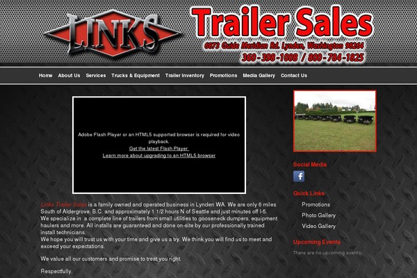 linkstrailersales.com site used Helpmarketing